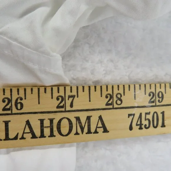 Spanx Shirt Womens 1XL White Long Sleeve‎ Button Pullover Tunic Blouse Top - Picture 6 of 7